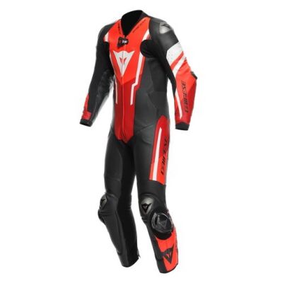 Dainese MISANO 3 PERF D-AIR Racing 1PC závodní kombinéza černá/fluo-červená vel.58